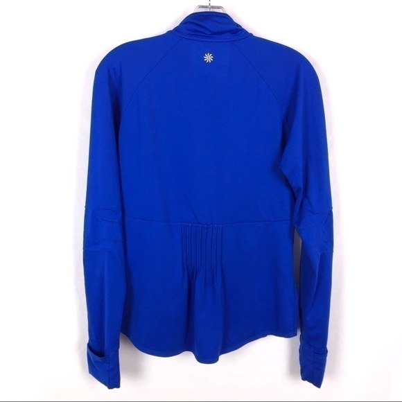 Athleta Half Zip Pullover Blue Jacket - Picture 9 of 10